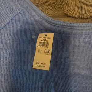 Aerie Sky Blue Textured Knit Top